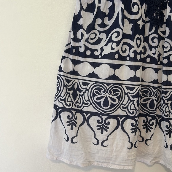 Adorable Roberta Roller Rabbit Printed Cotton Sleeveless Mini Dress - Picture 2 of 10